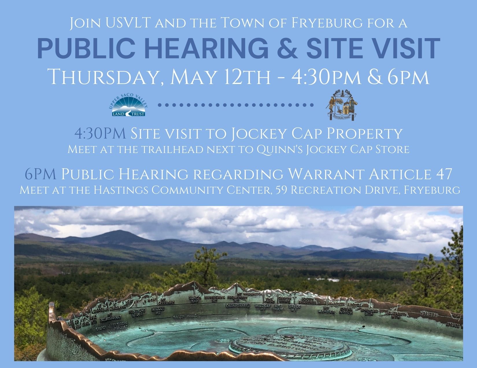 Jockey Cap_public hearing & site visit